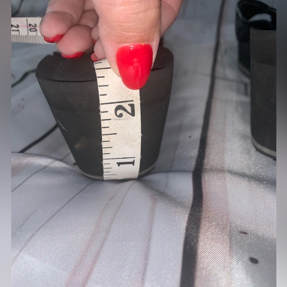 ☀️ Coach Jaicee Black Wedge Thong Flip Flops - Picture 8 of 10